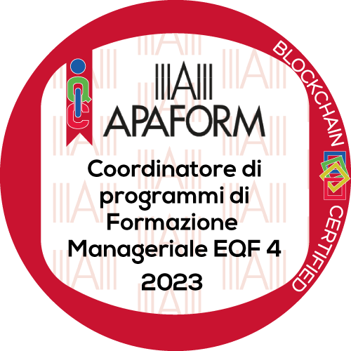 Coordinatore di programmi di formazione manageriale livello EQF 4 stimato da APAFORM